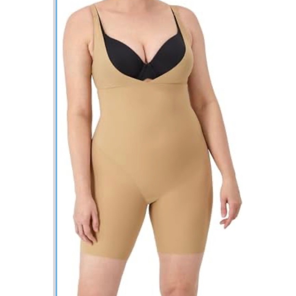 Maidenform FL2556 Tan Firm Control Wear Your Own Bra Body Shaper Size L NEW